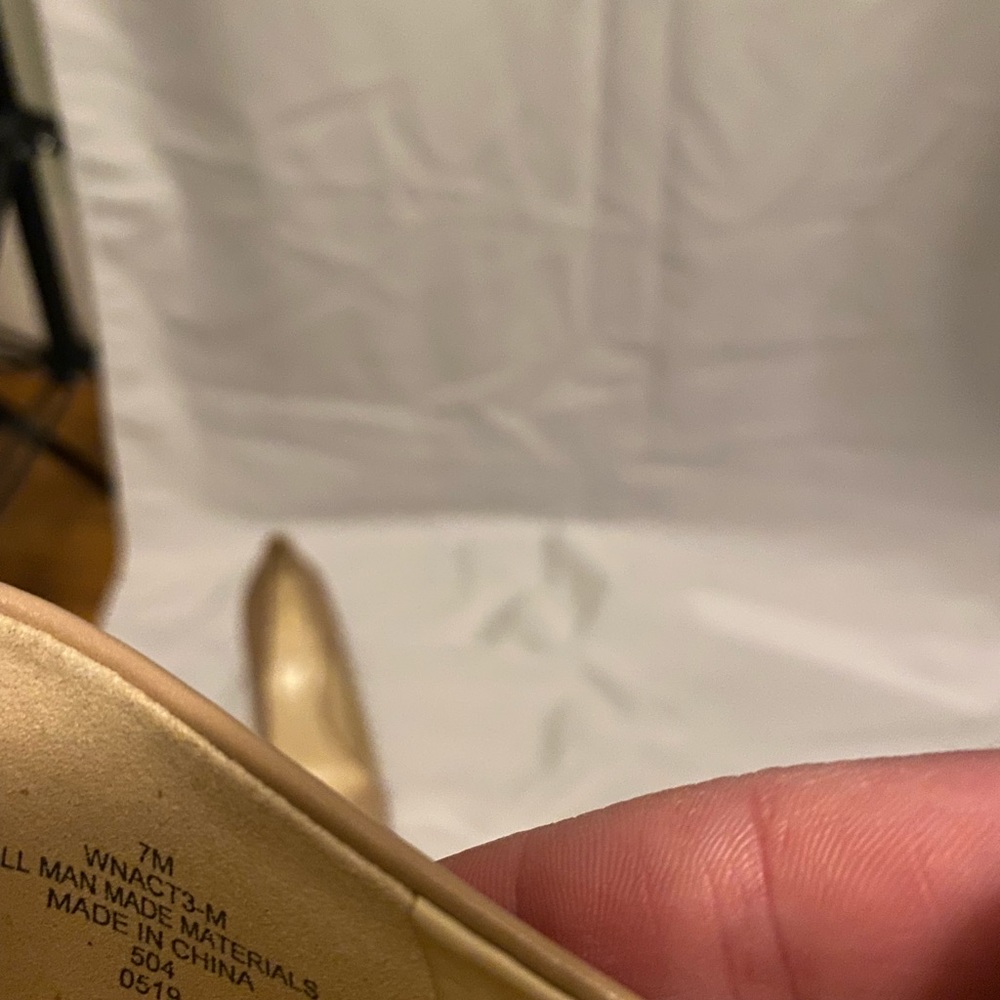 NINE WEST PUMPS cream/nude SIZE 7 - Picture 9 of 9